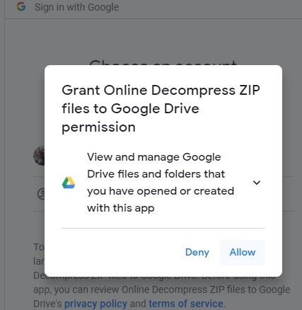 Grant-online-decompress-zip-files-to-Google-Drive-permission.jpg